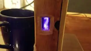 Purple Nixie Tube With Triode Ring Oscillator