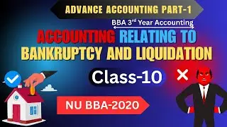 Accounting relating to bankruptcy and liquidation(class-10) I Advance accounting part-1