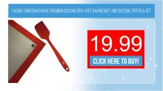 Facing Third Bakeware Premium Silicone BPA-Free Baking Mat and Silicone Spatula Set