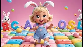 Little Bunny&rsquo;s Candy Hop ABC | Fun Alphabet Learning Song for Kids | Sweet Nursery Rhyme