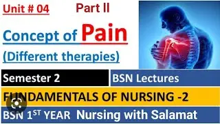 Concept of pain part ll type of pain Fundamental of nursing ll in simple method for nurses students