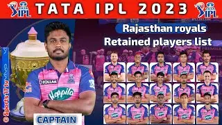 TATA IPL 2023 | Rajasthan Royals Retained Players List | RR Final Retained players List 2023