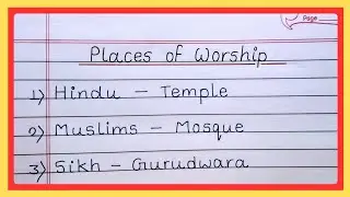 Places of Worship Name | Places of Worship for Kids | 6 Places of Worship