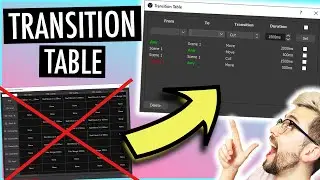 Плагин TRANSITION TABLE OBS — забудьте о TRANSITION OVERRIDE MATRIX!