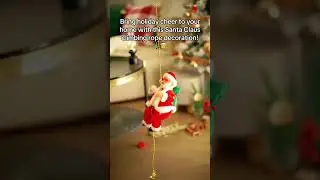 Add Holiday Cheer with Climbing Santa Claus Rope Decoration! #christmasdecor
