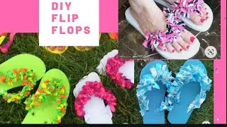 DIY fabric flips flops/sandals||how to revamp slippers||Ankara flip flops ||African print sandals