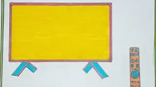 Television Drawing Easy Step by Step