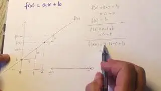 Argument for a og b i lineær funktion