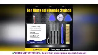 True Capacity 6200mAh HAC-003 Battery For Nintendo HAC-S-JP/EU-C0, Switch Console HAC-001