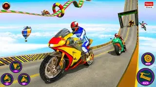 Mega Ramp Bike Dirt Racing Simulator - Extreme Motocross Stunts GT Bike Racer - Android GamePlay
