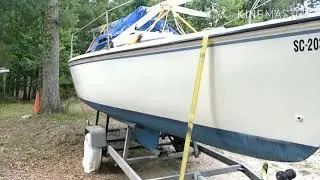 Hunter 23 hull restoration