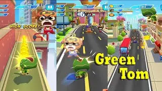 Talking Tom Hero Dash Game - Jet Green Tom vs Raccoon - Android Gameplay [Episode 16]