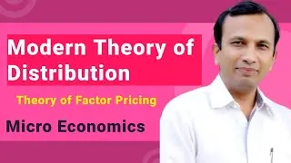Modern Theory of Distribution in Hindi || Factor Pricing Theory ||