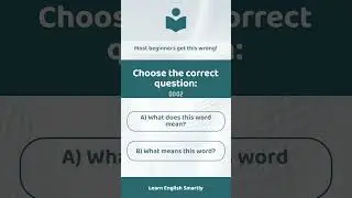 English Quiz   #LearnEnglishSmartly  #easyenglisheveryday
