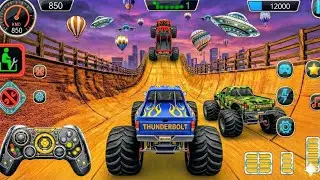 Monster Truck Stunt Game 🚛🔥 Mega Ramp Crashes & Extreme Racing Gameplay