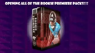 OPENING ALL OF THE ROOKIE PREMIERE PACKS!!! Madden 22 Ultimate Team Pack Opening