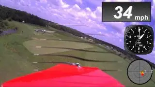 Paul's test flight with the HK Wing Cam and Canmore Data logger