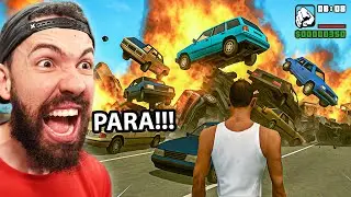 JOGANDO GTA SAN ANDREAS SÓ COM A VOZ! (microfone controla o jogo)