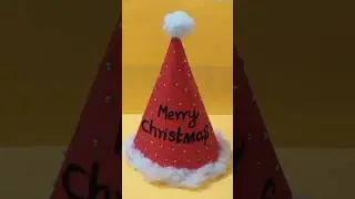 How to make Diy Paper Cap, Santa Claus cap Santa ,#crafts #diy #shorts #youtubeshorts#trending