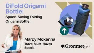 Space-Saving DiFold Origami Bottle: Ideal for Active Lifestyles & Travel | Grommet Live