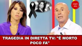 LACRIME IN RAI, L'ANNUNCIO DRAMMATICO DEL CONDUTTORE IN DIRETTA TV: 