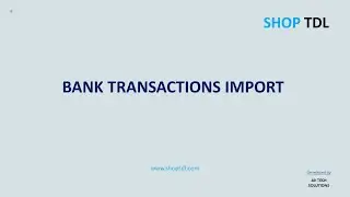 Bank Transactions Import - Easy GST - Excel to Tally