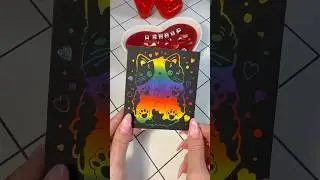 ASMR Scratch Art Card: Rainbow DIY Unboxing!😻✨