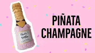 PIÑATA 3D BOTELLA de CHAMPAGNE