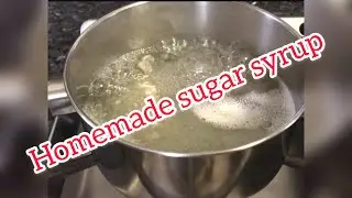 Homemade sugar syrup with orange blossom water
