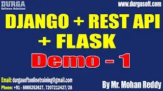 Уроки DJANGO + REST API + FLASK || Демо - 1 || от г-на Мохана Редди, 12.04.2025, 9:00 (IST)