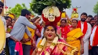 Jogini Shymala Bonam At Mancherial కట్ట పోచమ్మ దేవాలయం #joginishyamala #bonalu #golcondabonalu