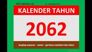 kalender tahun 2062 lengkap pasaran - weton dan tanggal gerhana matahari dan bulan lengkap peta