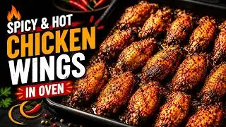 Spicy & Hot Chicken Wings in Oven | Crispy Wings Recipe in Just 30 Minutes
