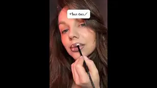 Повторяем вирусный лайфхак на увеличение губ 👄✨ Подробнее о кистях &mdash; в шапке профиля 👆✨ #Nolany