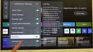LG SMART Monitor &mdash; как отключить AI Tracking и Live Plus