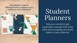 Not Consumed Homeschool Student Planners