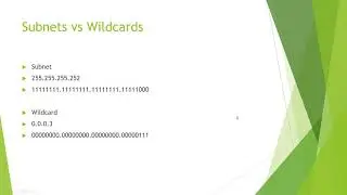 Subnetting - Wildcards