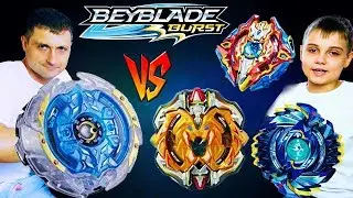 БейБлэйд Битва Кайнокс К3  CAYNOX C3  VS  Regulus R3 Archer Hercules Xcalius X3 BeyBlade Burst