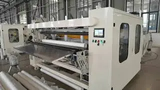 High speed small toilet paper making machine with two set embossing roller