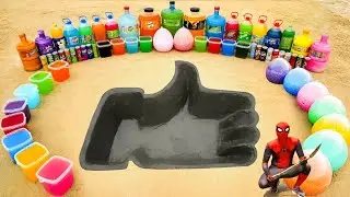 How to make Like Hand pit with Cement, Big Coca Cola, Fanta, Mtn Dew, Sodas, 7up, Mirinda vs Mentos