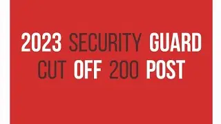 2023 security guard cut off 200 post