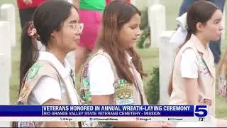Veterans honored during wreath-laying ceremony at RGV State Veterans Cemetery