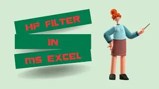 How to Detrend Time Series in Excel using HP filter