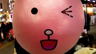 Rabbit cotton candy - Korean street food