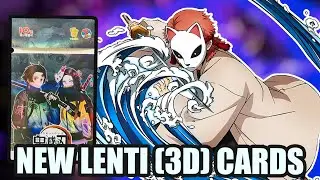 I PULLED LENTI (3D) CARDS AND IT'S AWESOME | DEMON SLAYER KIMETSU NO YAIBA COLLECTIBLE CARDS