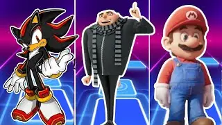 Shadow 🆚 Dru 🆚 Super Mario - Tiles Hop EDM rush