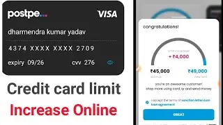 Postpe Credit card limit Increase Online ! How to Limit increase Postpe Credit Card! Banking points!