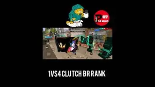 1VS4 CLUTCH BR RANK #ff #ffshorts #ffnewevent #ffneweventtoday #ffnewupdate #freefire #1vs4