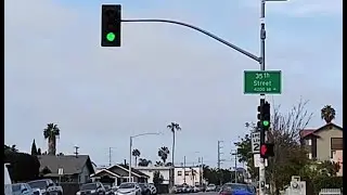 Old Traffic Lights In San Diego Neighborhood (Orange Ave & 35th St)
