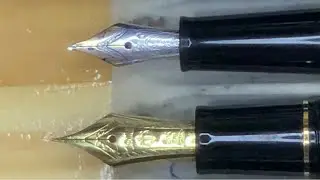 Montblanc 145 Fountain Pen Review And Details | 14 k Gold Medium Nib | #fountainpen #viral #penlover
